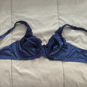 Elegant Lace Bra in Navy Blue - NWOT